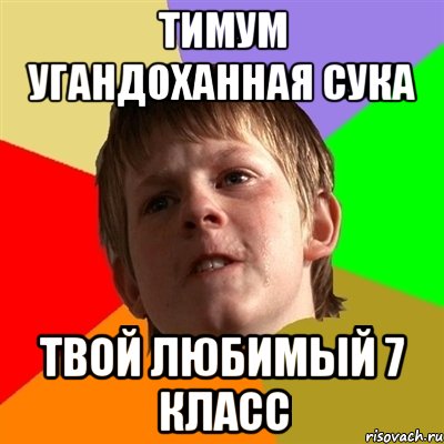 тимум угандоханная сука твой любимый 7 класс