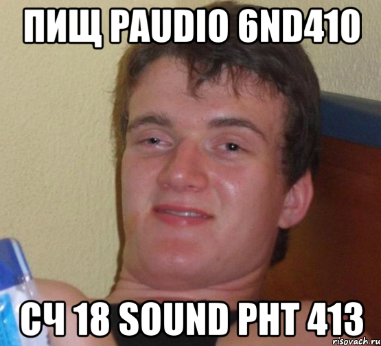 пищ paudio 6nd410 сч 18 sound pht 413, Мем 10 guy (Stoner Stanley really high guy укуренный парень)