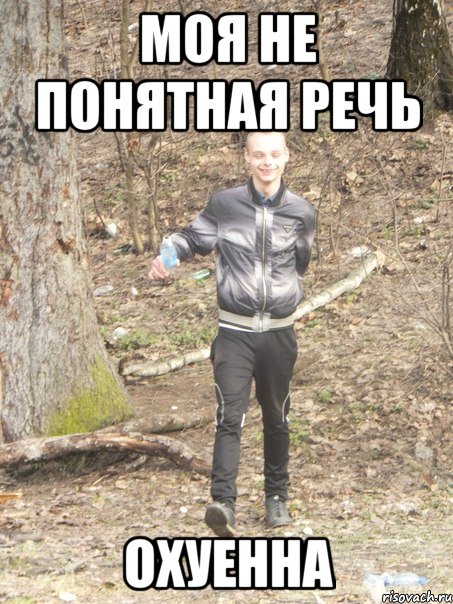 моя не понятная речь охуенна, Мем 1