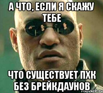 а что, если я скажу тебе что существует пхк без брейкдаунов, Мем  а что если я скажу тебе