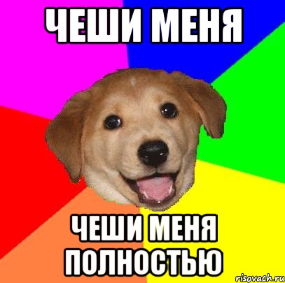 чеши меня чеши меня полностью, Мем Advice Dog