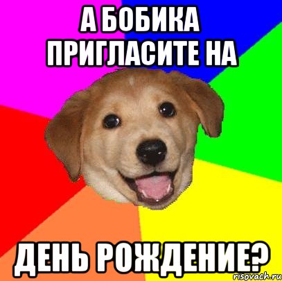 а бобика пригласите на день рождение?, Мем Advice Dog