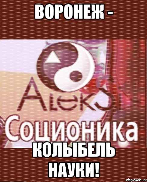 воронеж - колыбель науки!