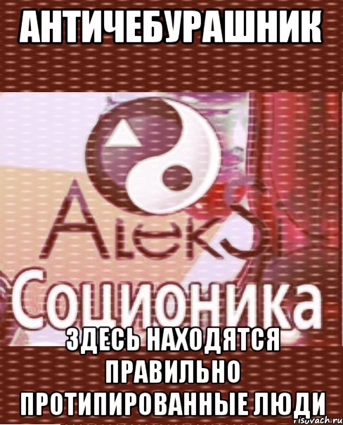 античебурашник здесь находятся правильно протипированные люди
