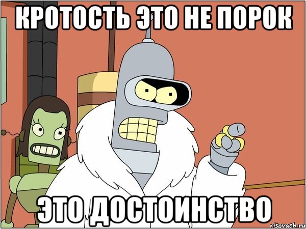 кротость это не порок это достоинство, Мем Бендер