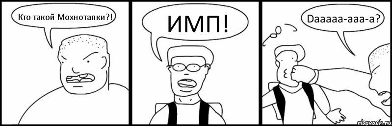 Кто такой Мохнотапки?! ИМП! Daaaaa-aaa-a?, Комикс Быдло и школьник