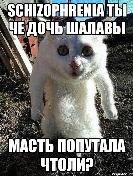 schizophrenia ты че дочь шалавы масть попутала чтоли?