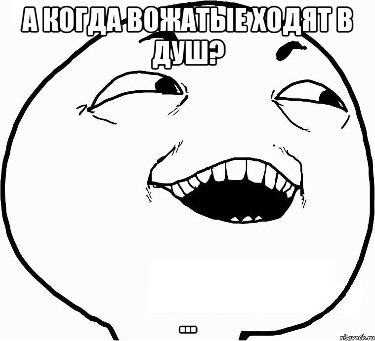 а когда вожатые ходят в душ? ..., Мем Дааа