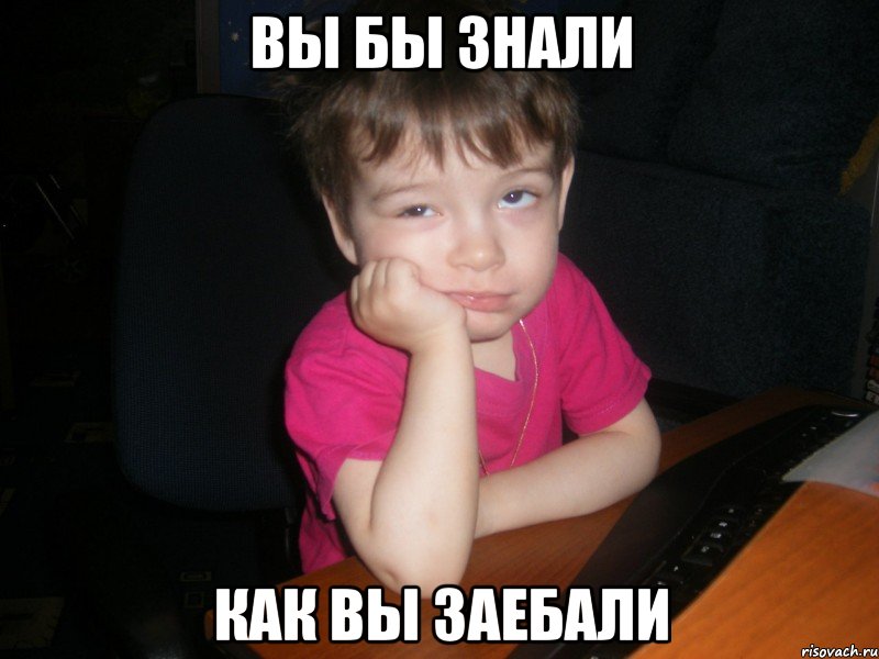 вы бы знали как вы заебали, Мем dfg