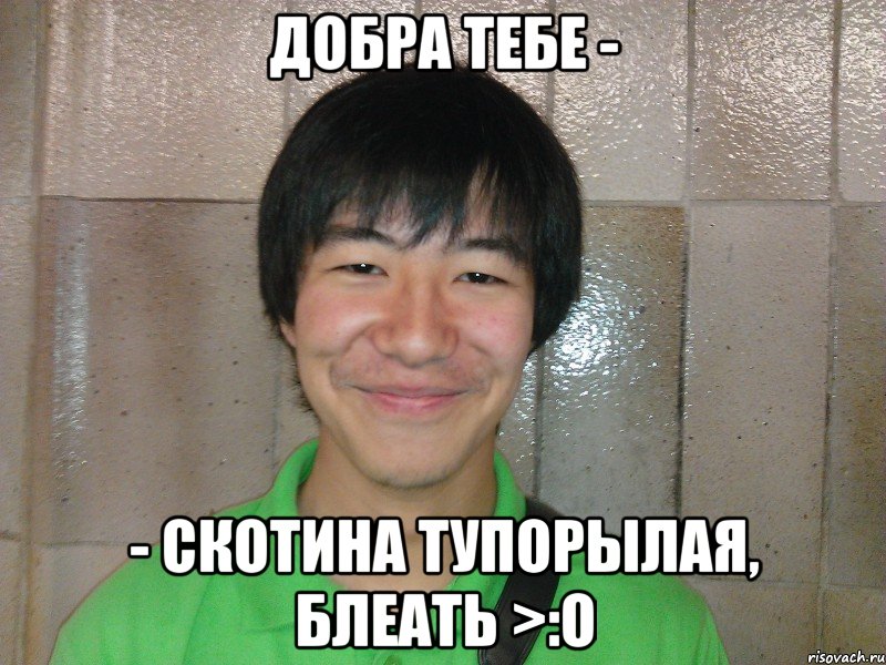 добра тебе - - скотина тупорылая, блеать >:o