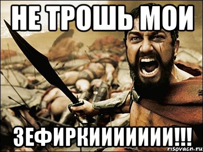 не трошь мои зефиркиииииии!!!, Мем Это Спарта