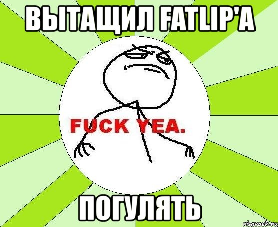 вытащил fatlip'а погулять, Мем фак е