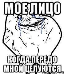 мое лицо когда передо мной целуются, Мем Forever Alone