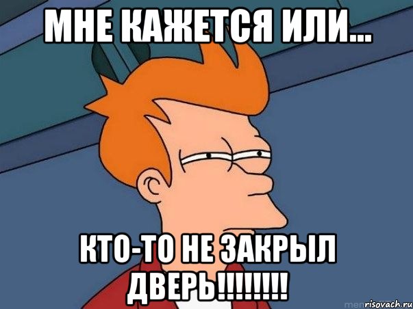 мне кажется или... кто-то не закрыл дверь!!!, Мем  Фрай (мне кажется или)