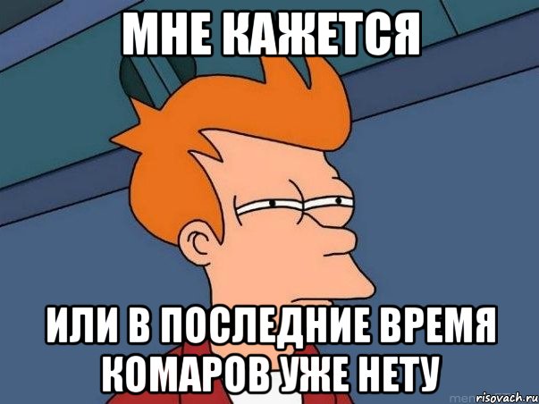 мне кажется или в последние время комаров уже нету, Мем  Фрай (мне кажется или)