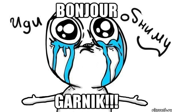 bonjour garnik!!!, Мем Иди обниму