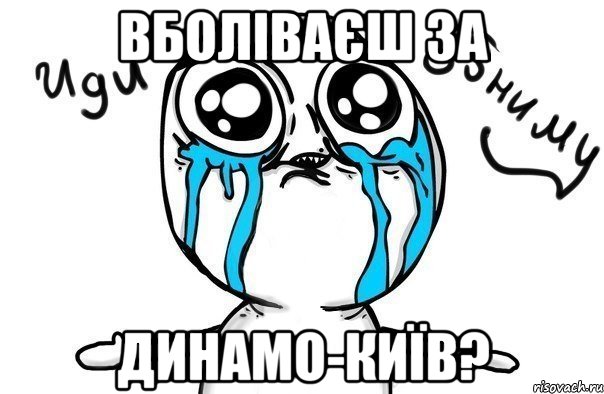 вболіваєш за динамо-київ?, Мем Иди обниму