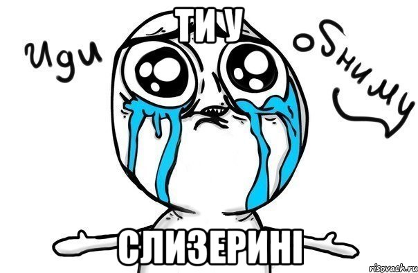 ти у слизерині, Мем Иди обниму