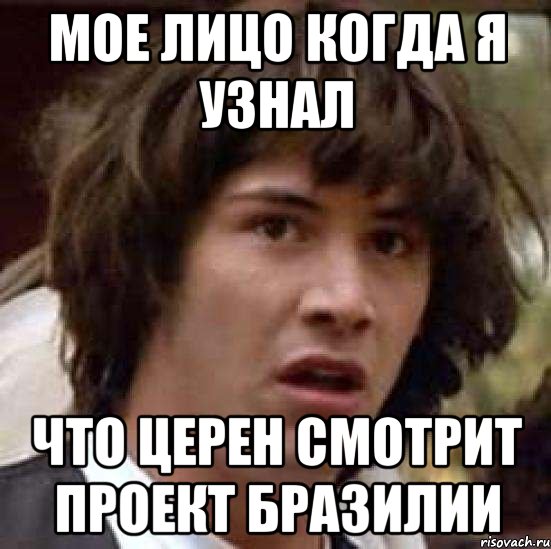 мое лицо когда я узнал что церен смотрит проект бразилии
