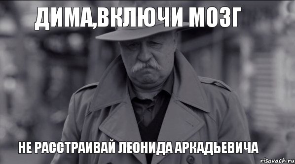 Дима,включи мозг не расстраивай Леонида Аркадьевича, Мем Леонид Аркадьевич