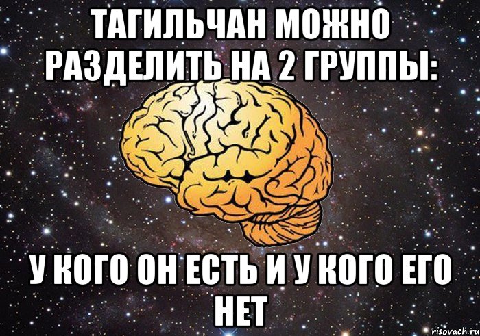 тагильчан можно разделить на 2 группы: у кого он есть и у кого его нет, Мем ллл