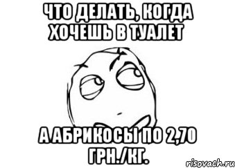 что делать, когда хочешь в туалет а абрикосы по 2,70 грн./кг., Мем Мне кажется или