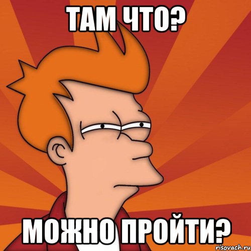 там что? можно пройти?, Мем Мне кажется или (Фрай Футурама)