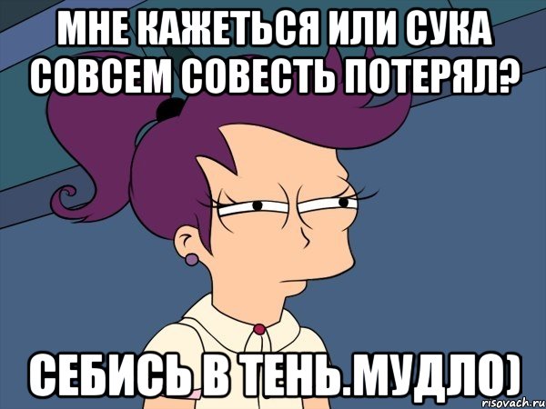 мне кажеться или сука совсем совесть потерял? себись в тень.мудло), Мем Мне кажется или (с Лилой)