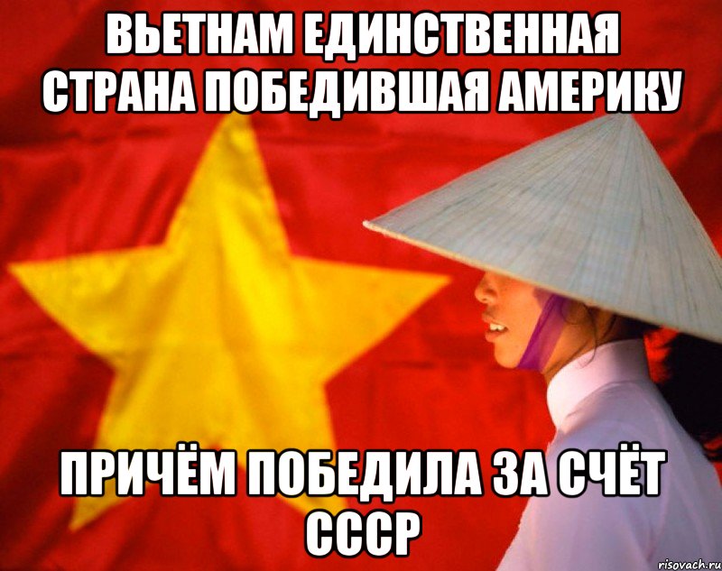 вьетнам единственная страна победившая америку причём победила за счёт ссср, Мем  Нам по