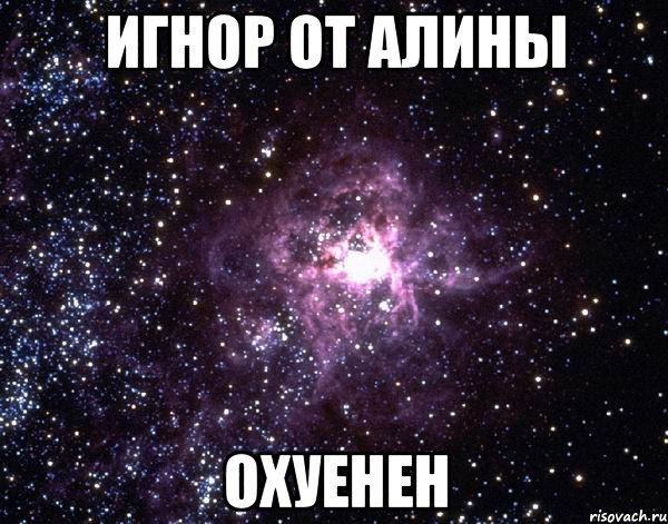 игнор от алины охуенен