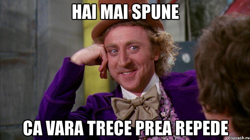 hai mai spune ca vara trece prea repede, Мем Ну давай расскажи (Вилли Вонка)