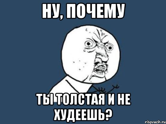 ну, почему ты толстая и не худеешь?, Мем Ну почему