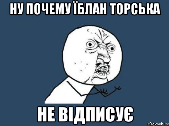 ну почему їблан торська не відписує, Мем Ну почему