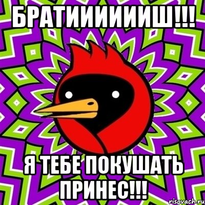братииииииш!!! я тебе покушать принес!!!, Мем Омская птица