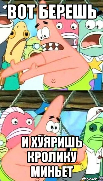вот берешь и хуяришь кролику миньет
