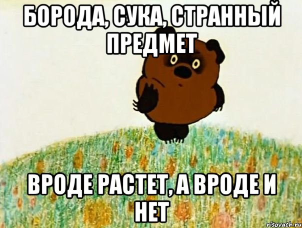 борода, сука, странный предмет вроде растет, а вроде и нет, Мем пекпк