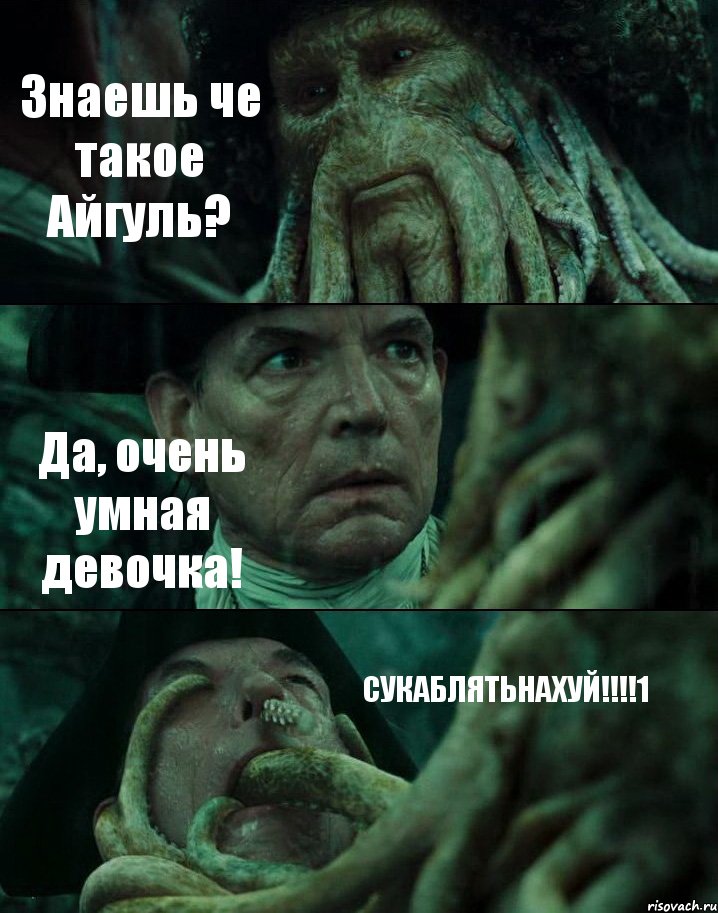 Знаешь че такое Айгуль? Да, очень умная девочка! СУКАБЛЯТЬНАХУЙ!!!1, Комикс Пираты Карибского моря