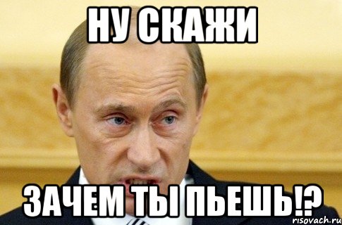 ну скажи зачем ты пьешь!?, Мем путин