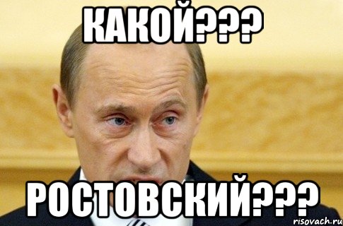 какой??? ростовский???, Мем путин