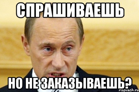 спрашиваешь но не заказываешь?, Мем путин