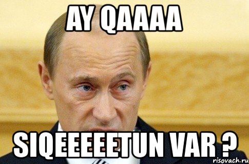 ay qaaaa siqeeeeetun var ?, Мем путин