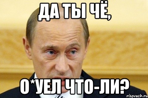 да ты чё, о*уел что-ли?, Мем путин