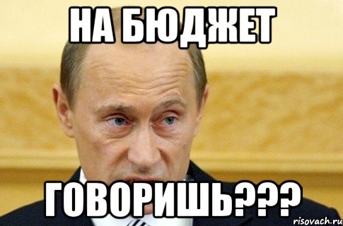 на бюджет говоришь???, Мем путин