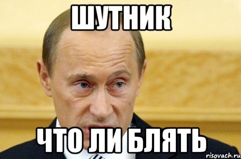 шутник что ли блять, Мем путин