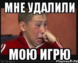 мне удалили мою игрю
