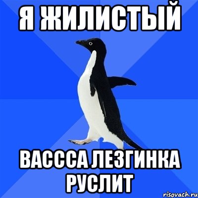 я жилистый вассса лезгинка руслит, Мем  Социально-неуклюжий пингвин