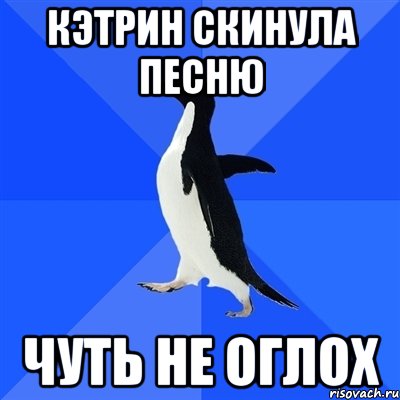 кэтрин скинула песню чуть не оглох, Мем  Социально-неуклюжий пингвин