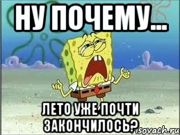 ну почему... лето уже почти закончилось?