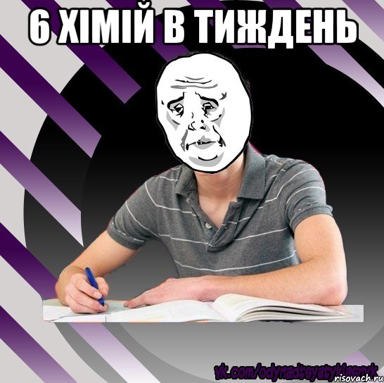 6 хімій в тиждень , Мем Типодинадцятикласник okay