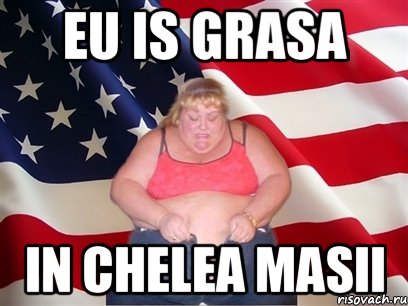 eu is grasa in chelea masii, Мем Толстая американка